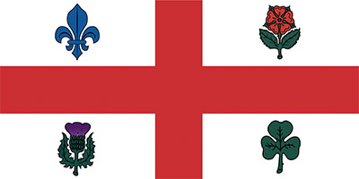 Montreal, Quebec Flag Montreal, Quebec Flag